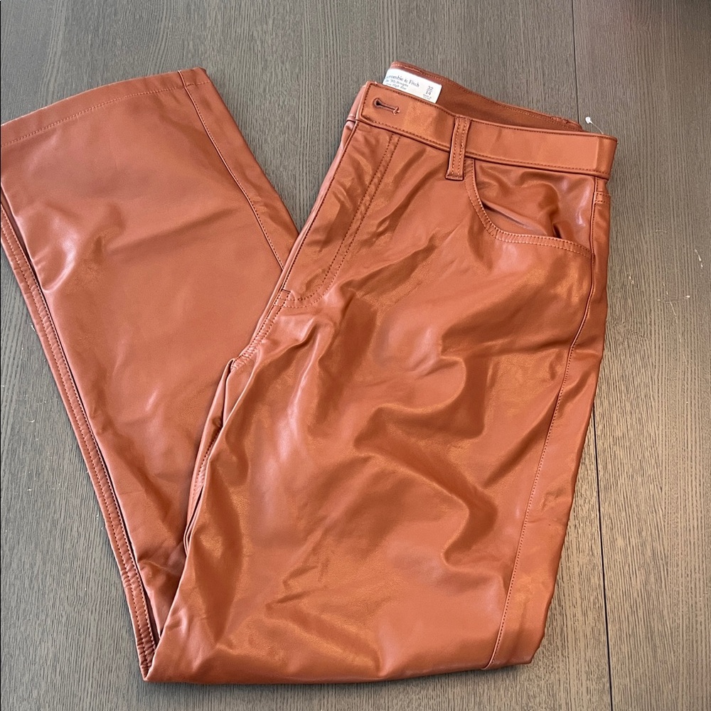 Abercrombie & Fitch Rust Straight Leg Pants